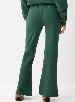 French terry flared pant