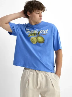 Fruit slogan graphic T-shirt