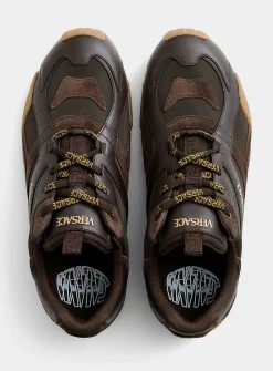 Galaxia brown leather sneakers