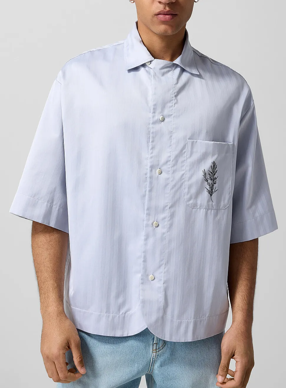 Gardian rosemary bouquet boxy shirt