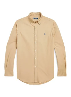 Garment-dyed Oxford shirt
