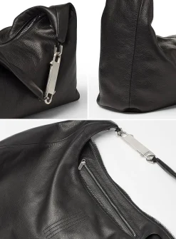 Gemini calf leather hobo bag