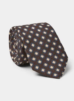 Geo medallion tie