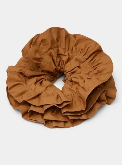 Giant monochrome ruffled scrunchie