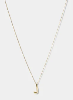 Golden letter necklace