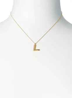 Golden letter necklace