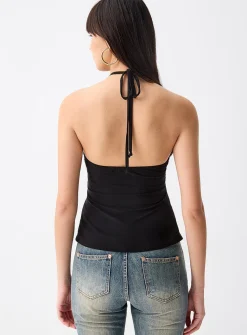 Golden sun halter cami