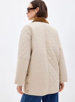 Goldmire diamond-pattern quilted jacket