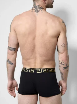 3" gold signature logo black trunk