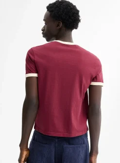 Graphic ringer T-shirt