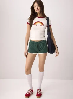 Graphic ringer T-shirt