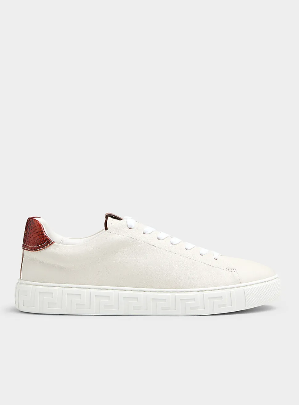 Greca snakeskin stiffener sneaker