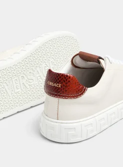 Greca snakeskin stiffener sneaker
