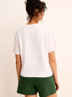 Green and white heritage pyjama set