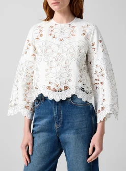 Guipure lace blouse