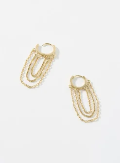 Hanging chain small hoops