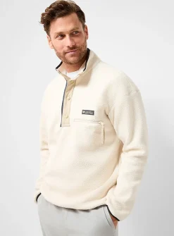 Helvetia half-snap fleece sweatshirt