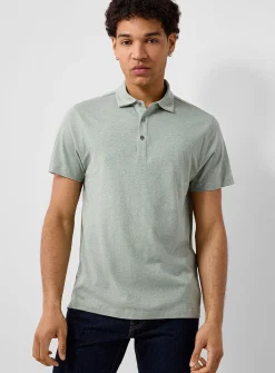 Hemp and cotton polo