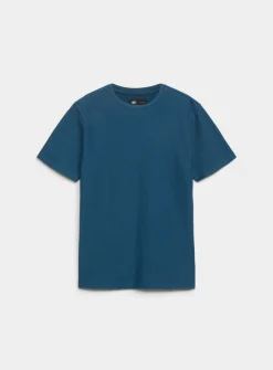 Herringbone-textured T-shirt