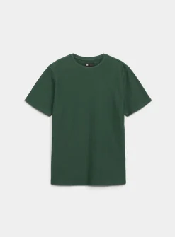 Herringbone-textured T-shirt