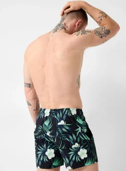 Hibiscus forest swim trunk