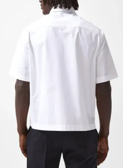 Hidden buttons boxy-fit shirt