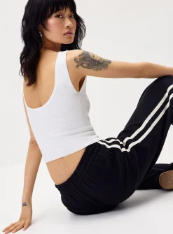 High-cut back ribbed cami