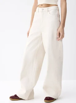 High-rise wide-leg jean