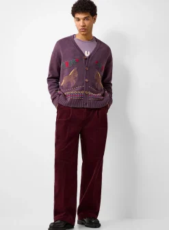 Horse jacquard cardigan