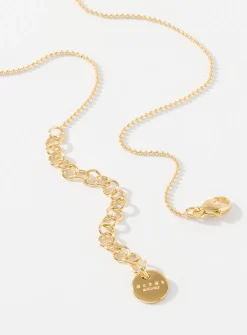 Horse pendant golden necklace