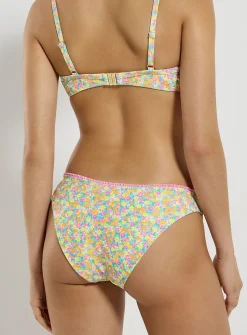 Hula Honey ruffle trim floral bikini bottoms
