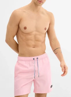 Hydro-reactive pattern stretch swim trunk