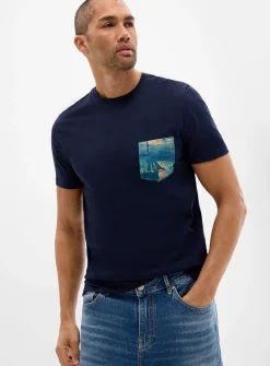 Impressionist pocket T-shirt