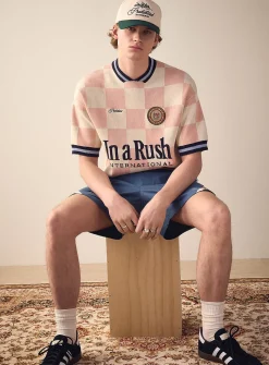 In a Rush checkerboard sweater