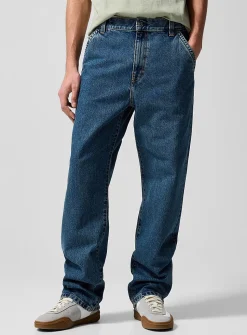 Indigo baggy jean