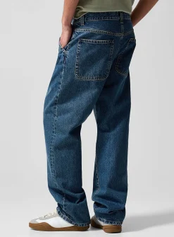 Indigo baggy jean