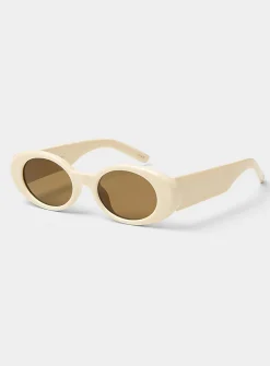 Ingrid oval puffy sunglasses