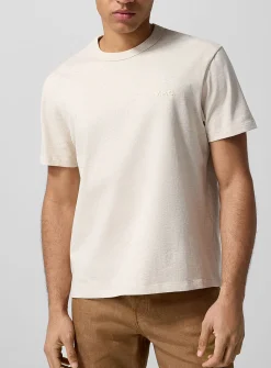 Inverted logo heathered T-shirt