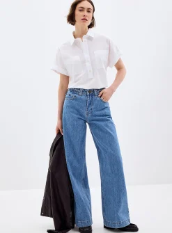 Jaden braided-waist jean