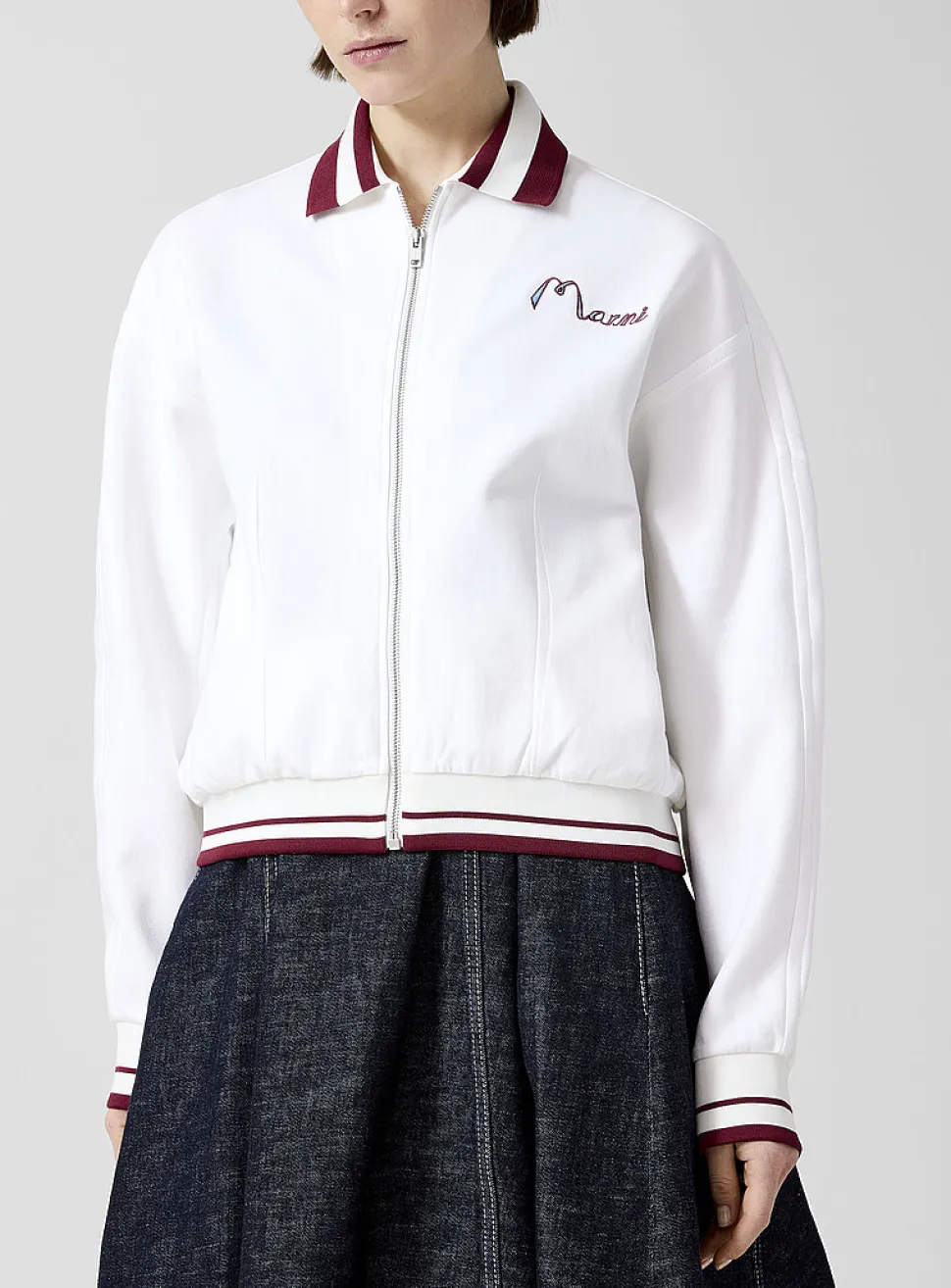Jersey varsity jacket