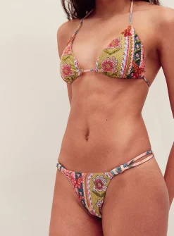 Jude pastoral mosaic high-cut cheeky bottom