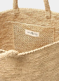 Kapity braided raffia XL tote bag
