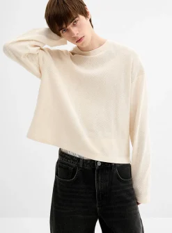 Knitted mesh T-shirt