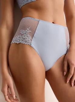 Lace high-waist cheeky panty