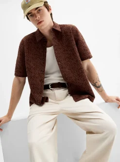 Lace jacquard shirt