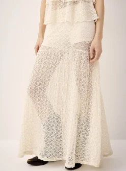 Lace maxi skort