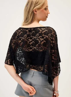 Lace poncho