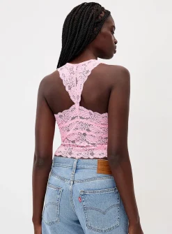 Lace racerback cami