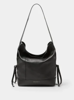 Lambskin leather hobo bag