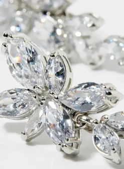 Large crystal earrings